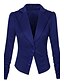 cheap Women&#039;s Blazer&amp;Suits-Women&#039;s Work Simple Casual Spring Fall Blazer,Solid Round Neck Long Sleeve Regular