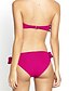 preiswerte Bikinis-Damen Bandeau Bikinis Badeanzug Schleife Solide Trägerlos Bademode Badeanzüge Weiß Schwarz Blau Rote / Super Sexy