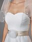 billige Brudekjoler-Brudekjoler A-linje Kæreste Uden ærmer Gulvlang Blondelukning Brudekjoler Med Rosette 2023