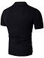 cheap Men&#039;s Polos-Men&#039;s Golf Shirt Tennis Shirt Color Block Patchwork Short Sleeve Daily Slim Tops Cotton Active Shirt Collar Black Red / Summer