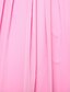 cheap Bridesmaid Dresses-A-Line Bridesmaid Dress V Neck Sleeveless Lace Up Floor Length Chiffon with Beading / Side Draping 2022