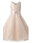 cheap Flower Girl Dresses-Ball Gown Tea Length Flower Girl Dress - Lace Tulle Sleeveless V-neck with Ribbon