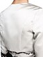voordelige Moeder van de bruid jurk-Strak / kolom Bruidsmoederjurken Tweedelig Bateau Neck Tot de knie Kant Satijn Mouwloos met Kralen Pailletten Appliqués 2020
