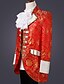 cheap Historical &amp; Vintage Costumes-Prince Aristocrat Embossed Rococo Medieval 18th Century All Seasons Coat Cosplay Costume Outfits Tuxedo Men&#039;s Jacquard Lace Costume Purple / Dark Blue / Red Vintage Cosplay Party Prom Queen&#039;s / Vest