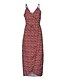 cheap Print Dresses-Women&#039;s Strap Dress Midi Dress Black Pink Red Sleeveless Floral Backless Print Spring Summer Streetwear S M L XL / Sexy