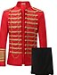 cheap Historical &amp; Vintage Costumes-Prince Suits Victorian Napoleon Jacket Pants Cosplay Costume Blazer Jacket &amp; Pants Tuxedo Men&#039;s Costume Vintage Cosplay Queen&#039;s Platinum Jubilee 2022 Elizabeth 70 Years Long Sleeve Top Halloween