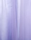 baratos Vestidos para Madrinhas-Linha A Decote Princesa Longo Tule / Cetim Elástico Vestido de Madrinha com Pregas de LAN TING BRIDE®
