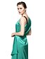 cheap Special Occasion Dresses-Sheath / Column One Shoulder Floor Length Stretch Satin Dress with Pleats by TS Couture®
