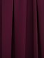 olcso Esküvői kínálat-Szűk szabású Koszorúslány ruha Nyak csónak Ujjatlan Gyönyörű fekete Földig érő Sifon val vel Pántlika / szalag / Cakkos / Hasított 2022