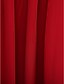 levne Šaty pro družičky-A-Line Bridesmaid Dress Jewel Neck Sleeveless Knee Length Chiffon / Lace with Lace / Sash / Ribbon 2022