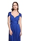 cheap The Wedding Store-A-Line Floor Length Jersey Bridesmaid Dress with Criss Cross / Pleats