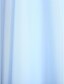olcso Koszorúslányruhák-Szűk szabású V-alakú Földig érő Sifon Koszorúslány ruha val vel Cakkos / Ráncolt / Átkötős