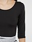 preiswerte Zweiteilige Anzüge für Damen-Damen Ausgehen Street Schick T-shirt - Gestreift U-Ausschnitt Rock / Herbst / mit feinen Streifen