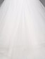 Недорогие Свадебные платья-С пышной юбкой Свадебные платья Сердцевидный вырез В пол Тюль Без бретелей с Кристаллы Бусины 2020