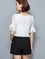 cheap Plus Size Tops-Women&#039;s Polka Dot Blouse Short Sleeve Daily Tops White Blushing Pink Navy Blue