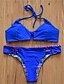 cheap Women&#039;s Swimwear &amp; Bikinis-Women&#039;s Lace Up / Boho Halter Neck Bikini Print