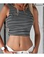 cheap Tank Tops &amp; Camis-Women&#039;s Simple Cotton Tank Top - Striped / Backless