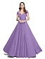 cheap The Wedding Store-A-Line Floor Length Jersey Bridesmaid Dress with Criss Cross / Pleats