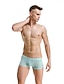 cheap Men&#039;s Briefs Underwear-Men&#039;s 1 PC Ice Silk Sexy Boxer Briefs Solid Colored Light Blue Yellow Camel M L XL