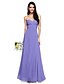cheap Bridesmaid Dresses-A-Line Sweetheart Neckline Floor Length Chiffon Bridesmaid Dress with Criss Cross / Ruched