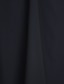 billige Brudepikekjoler-slire / søyle brudepikekjole stroppeløs ermeløs liten svart kjole feie / børstetog chiffon med blonder / sidedrapering / blomst