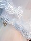 رخيصةأون فساتين زفاف و بضائع-One-tier Lace Applique Edge الحجاب الزفاف Elbow Veils / Fingertip Veils مع زينة / نموذج دانتيل / تول / كلاسيكي