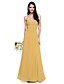 cheap Bridesmaid Dresses-A-Line Sweetheart Neckline Floor Length Chiffon Bridesmaid Dress with Criss Cross / Ruched