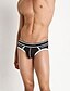 cheap Men&#039;s Briefs Underwear-Men&#039;s Color Block White Black S M L