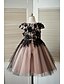 Χαμηλού Κόστους Λουλουδάτα φορέματα για κορίτσια-Γραμμή Α Μέχρι το γόνατο Φόρεμα για Κοριτσάκι Λουλουδιών Χαριτωμένο φόρεμα χορού Δαντέλα με Χάντρες Κατάλληλο 3-16 ετών