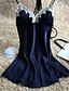 cheap Sexy Lingerie-Women&#039;s Sexy Satin &amp; Silk Nightwear Patchwork Lavender / Black / Red M L XL