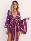 cheap Women&#039;s Jumpsuits &amp; Rompers-Women&#039;s High Rise Beach Going out Holiday Rompers,Sexy Vintage Street chic Loose Print Summer