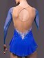 cheap Ice Skating Dresses , Pants &amp; Jackets-Women&#039;s Girls&#039; Ice Skating Dress Outfits Dark Blue Aquamarine Mesh Spandex High Elasticity Practice Professional Competition Skating Wear Anatomic Design Quick Dry Handmade Classic Crystal