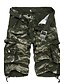 cheap Men&#039;s Pants-Men&#039;s Casual / Active / Military Plus Size Cotton Loose / Shorts Pants - Color Block Stripe / Patchwork Army Green 34 / Sports / Summer / Weekend