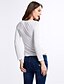 economico T-Shirt da donna-Per donna T-shirt Tinta unita Top Cotone Casual Moda città Bianco Nero