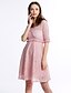 cheap Women&#039;s Dresses-Women&#039;s Street chic A Line / Sheath / Lace Dress - Solid Colored Lace / Tassel V Neck / Spring / Summer