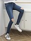 billige Kvindebukser-Dame Moderne Skinny / Tynd / Jeans Bukser Ensfarvet