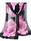 cheap Women&#039;s Scarves-Women&#039;s Holiday Chiffon Rectangle Scarf - Floral Mesh / Fabric
