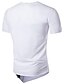 cheap Men&#039;s Casual T-shirts-Men&#039;s T shirt Tee Color Block Round Neck White Black Short Sleeve Daily Sports Patchwork Slim Tops Cotton Active / Summer / Summer