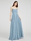 cheap Bridesmaid Dresses-A-Line Bridesmaid Dress Sweetheart Sleeveless Elegant Floor Length Chiffon with Criss Cross / Ruched