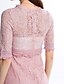 cheap Women&#039;s Dresses-Women&#039;s Street chic A Line / Sheath / Lace Dress - Solid Colored Lace / Tassel V Neck / Spring / Summer