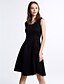 cheap Women&#039;s Dresses-Women&#039;s Party Vintage A Line Dress,Solid U Neck Knee-length Sleeveless Summer Mid Rise Micro-elastic Medium