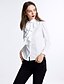 cheap Women&#039;s Blouses &amp; Shirts-Women&#039;s Shirt - Solid Colored Ruffle Shirt Collar