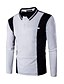cheap Men&#039;s Polos-Men&#039;s Street chic Polo - Color Block Shirt Collar