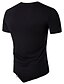 billige Casual T-shirts til mænd-Herre T-shirt Farveblok Rund hals Hvid Sort Kortærmet Daglig Sport Patchwork Tynd Toppe Bomuld Aktiv / Sommer / Sommer