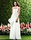 cheap Bridesmaid Dresses-Sheath / Column Halter Neck / Sweetheart Neckline Floor Length Chiffon Bridesmaid Dress with Criss Cross