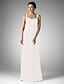 cheap Bridesmaid Dresses-Sheath / Column Off Shoulder / Sweetheart Neckline Floor Length Chiffon Bridesmaid Dress with Ruched / Draping