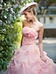 Χαμηλού Κόστους Νυφικά Φορέματα-Φορεματα για γαμο Βραδινή τουαλέτα Στράπλες Αμάνικο Μέχρι τον αστράγαλο Οργάντζα Νυφικά φορέματα Με Πέρλες Φούστα με πιασίματα 2023