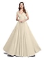 cheap The Wedding Store-A-Line Floor Length Jersey Bridesmaid Dress with Criss Cross / Pleats