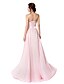 cheap Evening Dresses-A-Line Sweetheart Neckline Floor Length Chiffon Sparkle &amp; Shine Formal Evening Dress with Beading by