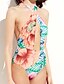 billige Bikinier og damemote-Dame Blomster Grime Regnbue En del Badetøy Badedrakt - Blomstret S M L Regnbue